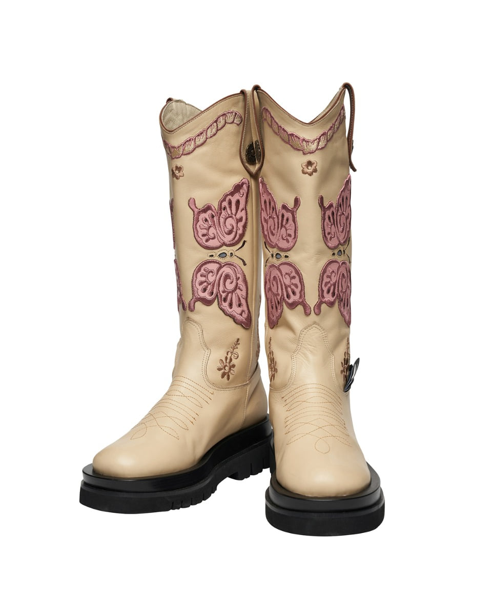 ODDONEOUT BUTTERFLY  WESTERN BOOTS_IV